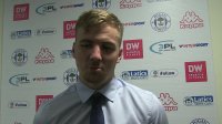 LEE EVANS: Midfielder appreciates fans' support on home debut for the club