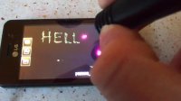 Laser Drawing on an iPhone display!