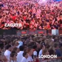 واکنش هواداران به گل مانژوکیچ در لندن و زاگرب