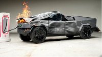 ویدیوی جالب از تست تصادف خودروی تسلا Tesla CyberTruck