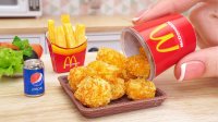 آشپزی با وسایل مینیاتوری : فست فود ناگت مرغ