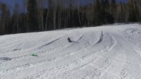 Snow sliding at Sunrise Mountain, AZ