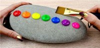 ایده جالب نقاشی رو سنگ - نقاشی با رنگ اکریلیک