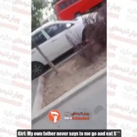 درگیری لفظی پلیس نیروی انتظامی با یک شهروند خانم