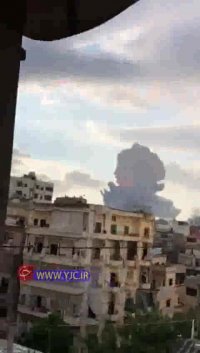 لحظه انفجار بزرگ در بیروت لبنان
