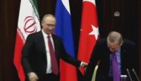 رفتارهای خنده دار پی در پی اردوغان و پوتین!