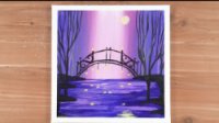 نقاشی اکریلیک : پل جادویی