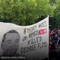 تجمع چند هزار نفری معترضان به قتل «جورج فلوید» به دست پلیس آمریکا