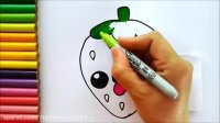 آموزش نقاشی کودکانه | نقاشی توت فرنگی خوشمزه