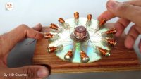 How to make a powerful dc motor using screw and cd panel - DIY Easy science project to do at home