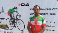 مهدی سهرابی در مسابقات دوچرخه سواری آسیا به مدال برنز رسید