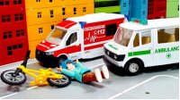 کارتون ماشین های تصادفی و کمک ماشین آمبولانس