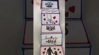 کاردستی روز پدر  آسان - کارت تبریک و نامه به پدر