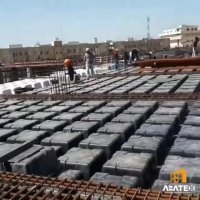 آماده سازی قالب سقف وافل گلدار ABATEX