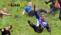 مراسم بسیار خنده دار دنبال کردن پنیر