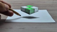 اموزش نقاشی سه بعدی ساده روی کاغذ
