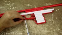 How to Make a Paper Gun that Shoots - (Machine Gun)