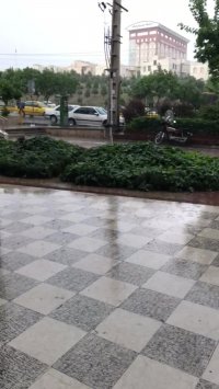 هم اکنون. باران شدید. در. تهران