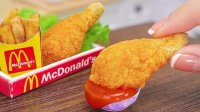 آشپزی مینیاتوری مرغ سوخاری به سبک مک دونالد