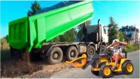 فیلم ماشین بازی کودکانه پسرانه جدید 221 :: لودر و کامیون واقعی