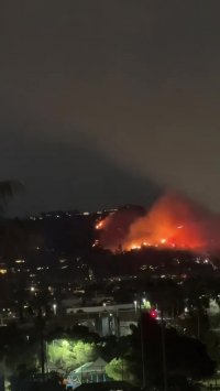 تایم‌ لپس آتش سوزی در لس آنجلس - تپه هالیوود