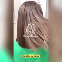 کراتین مو برای چتری ای که با اتو هم دیگه صاف نمی شد!
