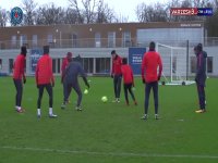 تمرینات شاد و مفرح نیمار در کمپ پاری‌سن‌ژرمن