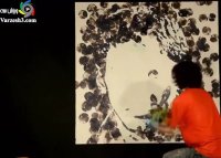 نقاشی صورت مسی با توپ