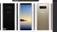 "گلکسی نوت 8" از چهار نما به همراه قلم اس پن و رنگ جدید فاش شد