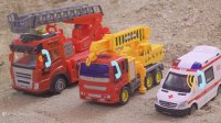 ماشین بازی - اسباب بازی کودکانه - کامیون/پل سازی/لودر/ماشین آتش نشانی