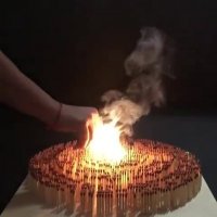 آتش گرفتن هزاران  چوب کبریت