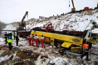 جزئیات واژگونی اتوبوس زنجان - تبریز