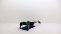 حرکات ورزشی در خانه پوش اپ Push Up, Single Leg Lv 2