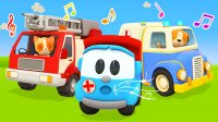 کارتون ماشین آتش نشانی - شهر ماشینها با آهنگ های شاد کودکانه - کلیپ ماشین های سنگین