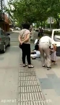 پلیس عوضی زن رو به همراه بچه اش یکجا ناک اوت کرد