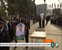 پیکر شهید بطش به زادگاهش در غزه بازگشت