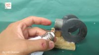 Free energy LED generator light bulb magnets with dynamo - Easy DIY light bulb 100% work