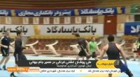 تمرین تیم ملی کشتی فرنگی برای مسابقات جام جهانی در آبادان