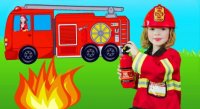 برنامه کودک ماشین آتش نشانی - ماشین آتش نشانی کارتونی با شعرهای شاد کودکانه