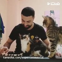 کلیپ خنده دار اگه گذاشتی پیانو گوش کنیم!