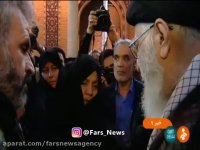 دیدار رهبر انقلاب با خانواده شهید حججی
