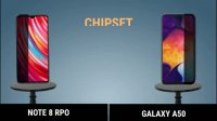 مقایسه گلکسی A50 با شیائومی نوت 8 پرو