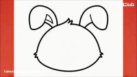نقاشی کودکانه خرگوش بامزه cute bunny
