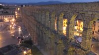 time lapse acueducto Segovia (Segovian Roman aqueduct)