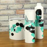 نقاشی جالب شیشه های دور ریختنی