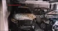 آتش سوزی در پارکینگ مجتمع مسکونی
