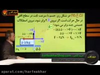 فیزیک کنکورموسسه حرف آخرتست دینامیک اصطکاک استادکامیار