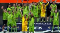 جشن قهرمانی یاران طیبی در فینال لیگ قهرمانان اروپا