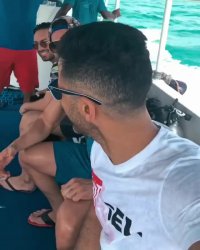 خوشحالی سیروان خسروی در کیش