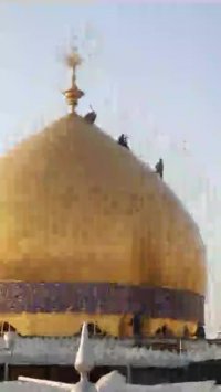 شستشوی گنبد مطهر علوی به مناسبت عید غدیر